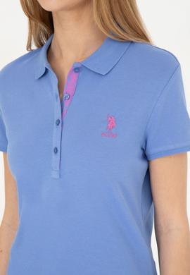 Kadın Koyu Mavi Basic Polo Yaka Tişört - 50280060220