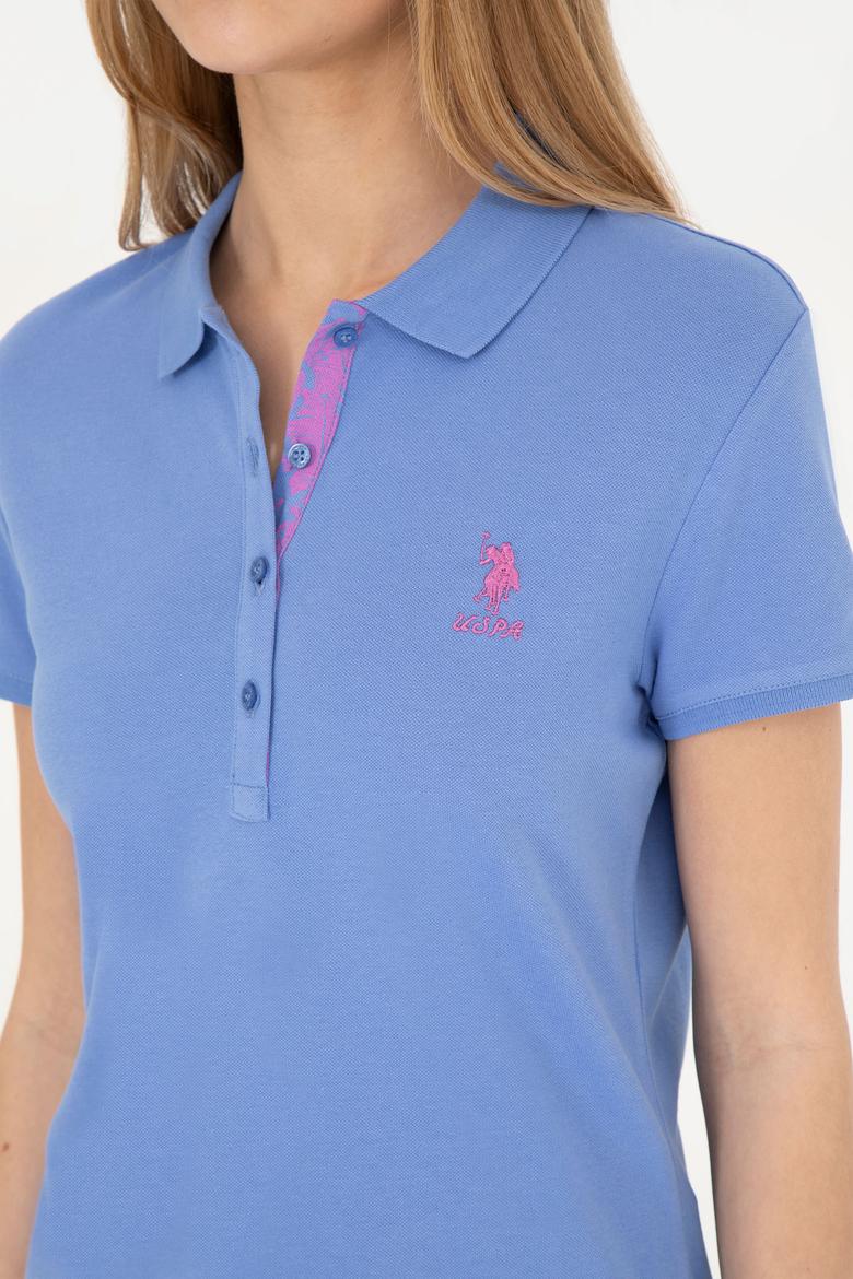 Kadın Koyu Mavi Basic Polo Yaka Tişört - 50280060220