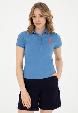 Kadın Saks Basic Tişört - 50280066038