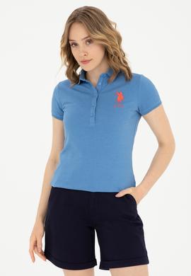 Kadın Saks Basic Tişört - 50280066038