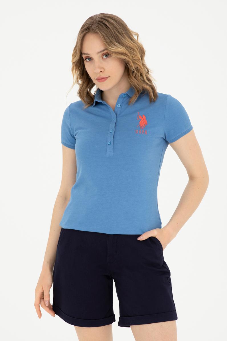 Kadın Saks Basic Tişört