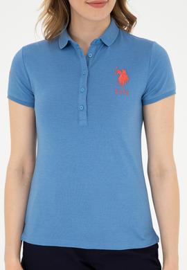 Kadın Saks Basic Tişört - 50280066038