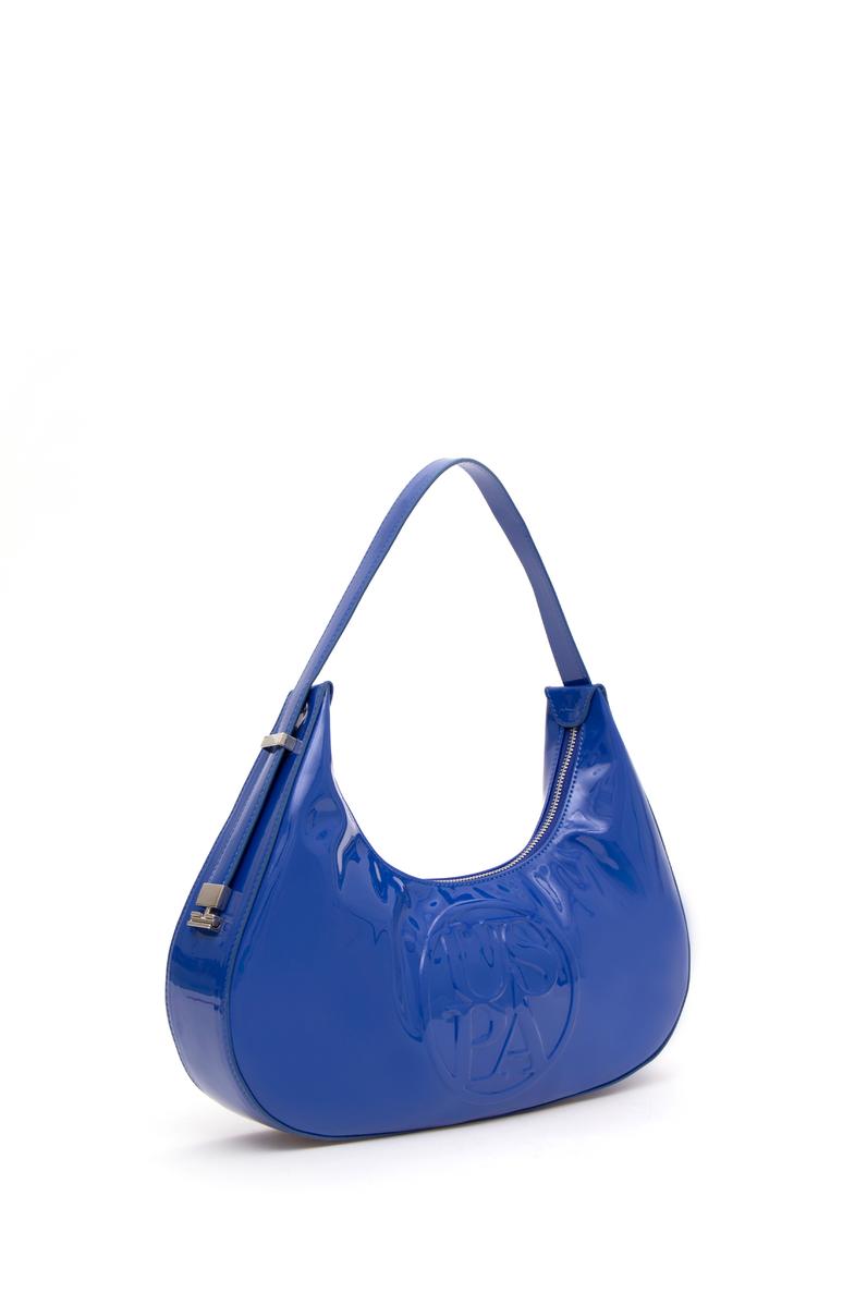 Kadın Lacivert Rugan Kol Çantası