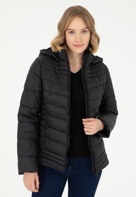 Kadın Siyah Mont - 50289548010