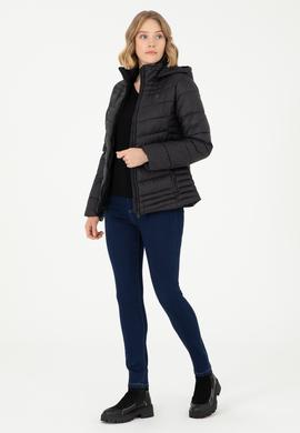 Kadın Siyah Mont - 50289548010