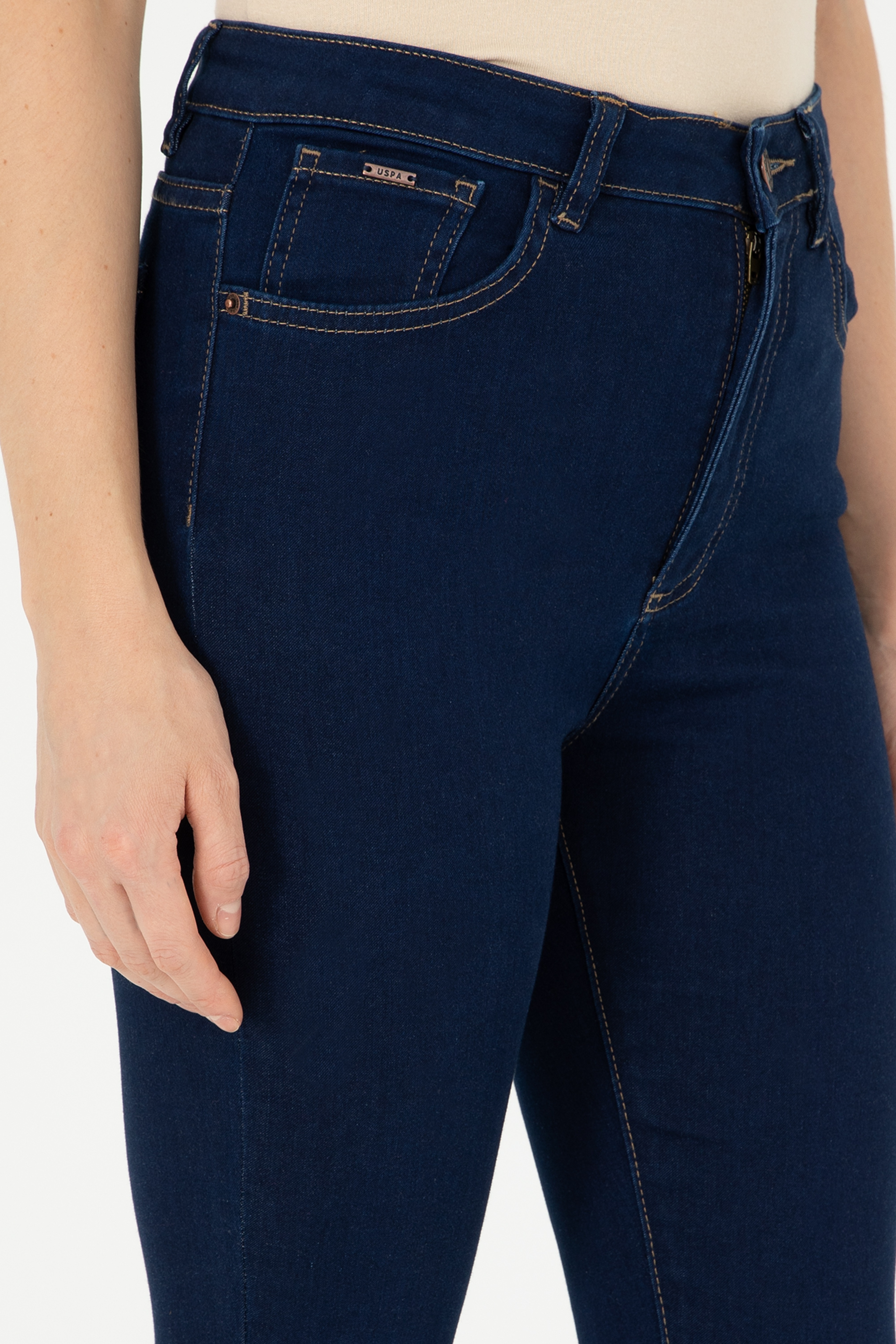 Kadın Eflatun Jean Pantolon - Image 5
