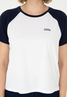 Kadın Lacivert Bisiklet Yaka Tişört - 50294759020