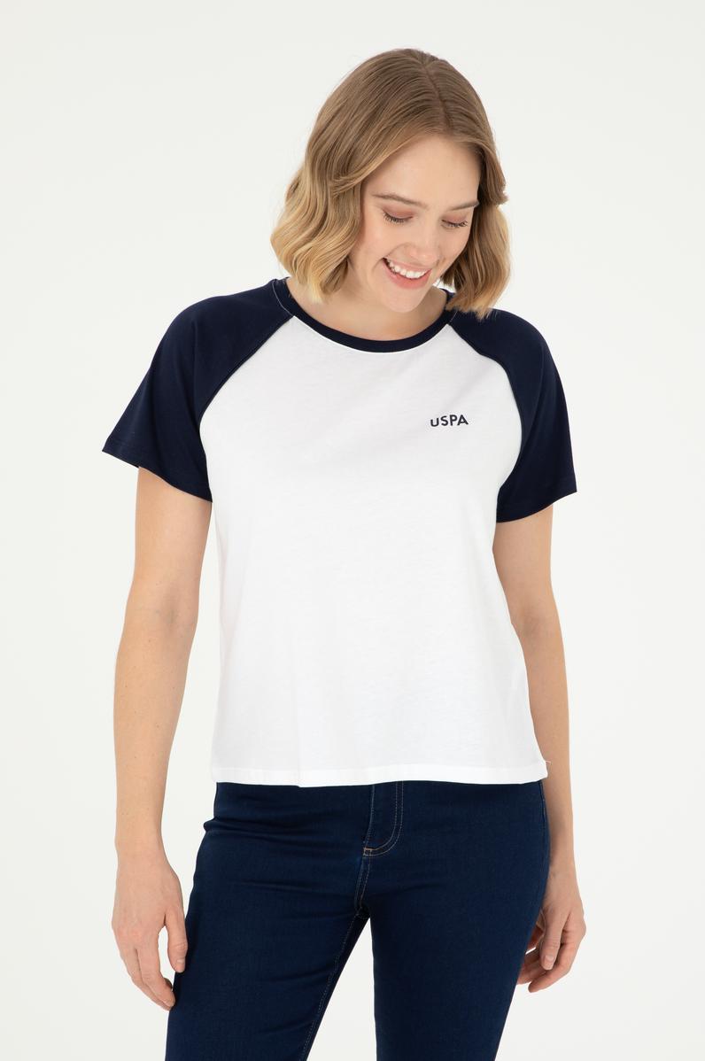 Kadın Lacivert Bisiklet Yaka Tişört