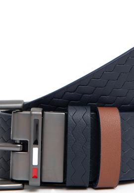 Erkek Çift Taraflı Lacivert Kemer - 50294703022