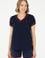 Kadın Lacivert V Yaka Tişört