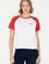Kadın Kırmızı Bisiklet Yaka Tişört