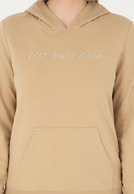 Kadın Kum Kapüşonlu Sweatshirt - 50296947040