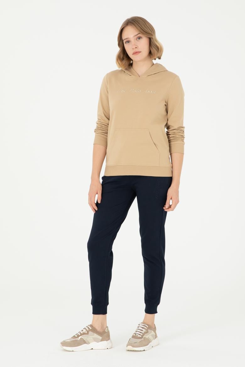 Kadın Kum Kapüşonlu Sweatshirt - 50296947040