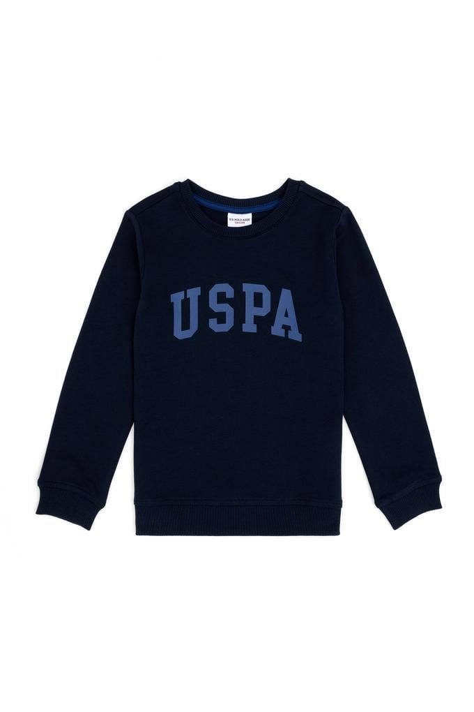 Erkek Çocuk Lacivert Basic Bisiklet Yaka Sweatshirt