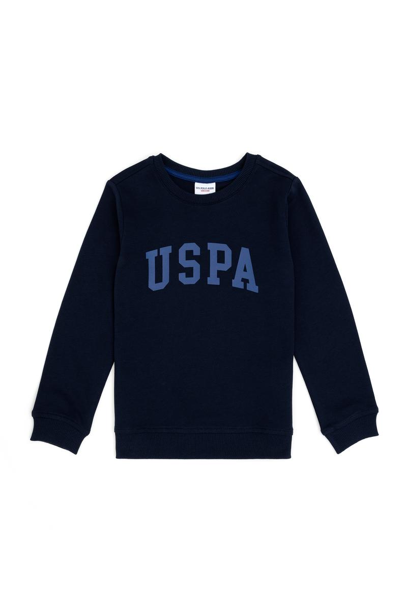 Erkek Çocuk Lacivert Basic Bisiklet Yaka Sweatshirt
