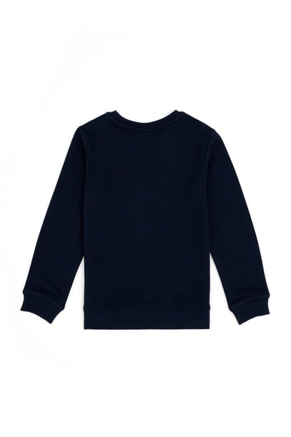 Erkek Çocuk Lacivert Basic Bisiklet Yaka Sweatshirt