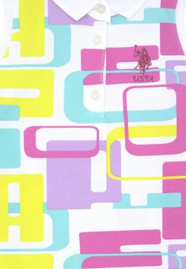 Kız Bebek Beyaz Polo Yaka Örme Elbise - 50289017013