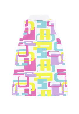 Kız Bebek Beyaz Polo Yaka Örme Elbise - 50289017013