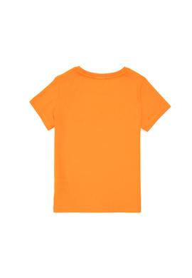 Erkek Çocuk Turuncu Basic Bisiklet Yaka Tişört - 50288070067