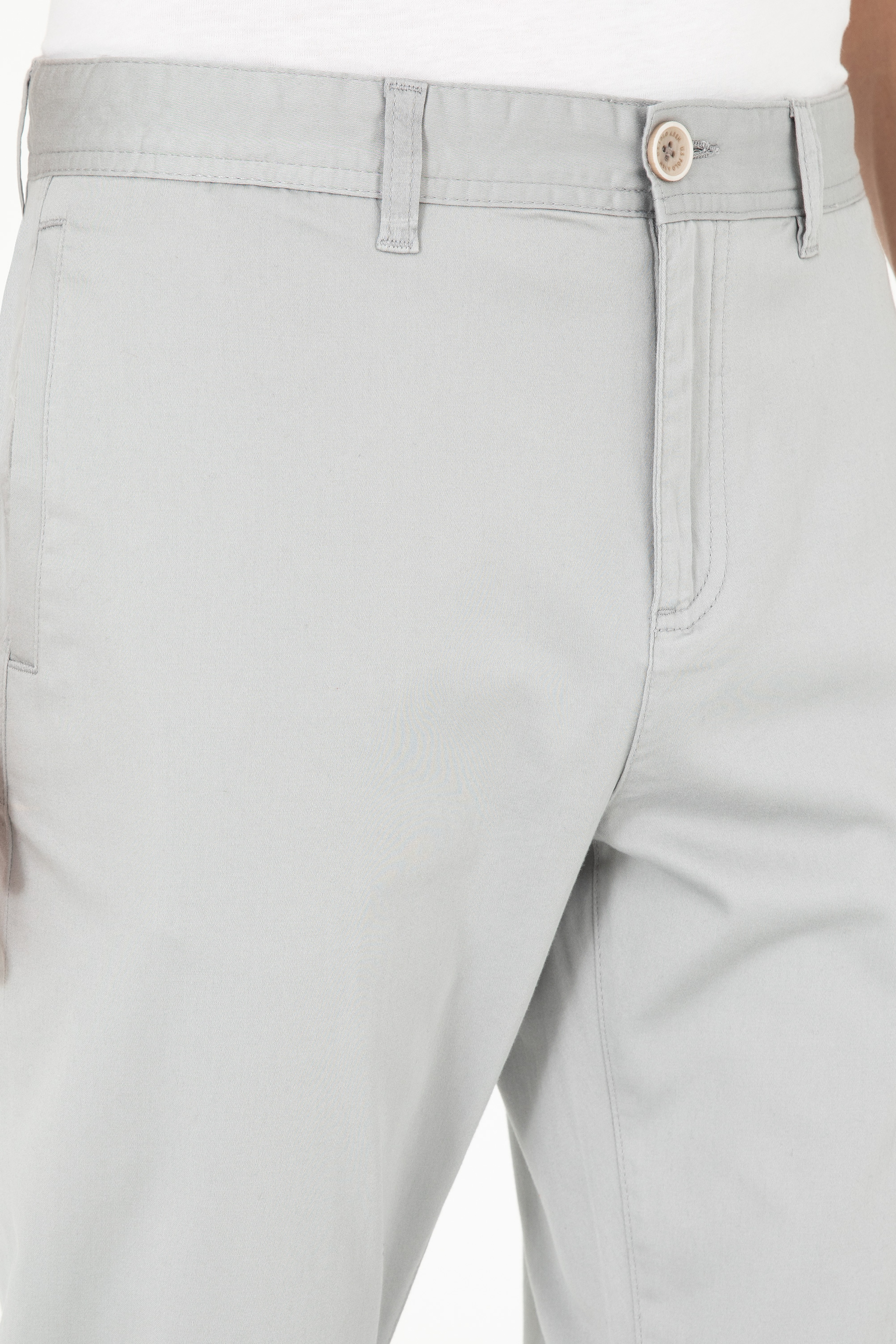 Erkek Carrot Fit Gri Kanvas Pantolon