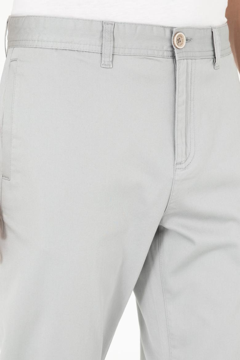 Erkek Gri Kanvas Pantolon - 50283930344