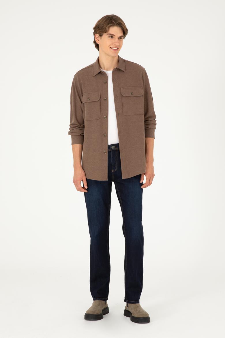 Erkek Koyu Mavi Jean Pantolon