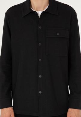 Erkek Siyah Örme Gömlek - 50299653008