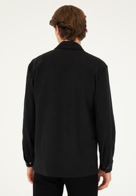Erkek Siyah Örme Gömlek - 50299653008