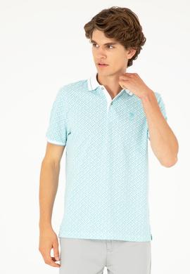 Erkek Regular Fit Polo Yaka Mint Tişört - 50281510049