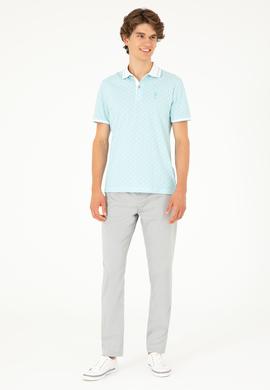 Erkek Regular Fit Polo Yaka Mint Tişört - 50281510049