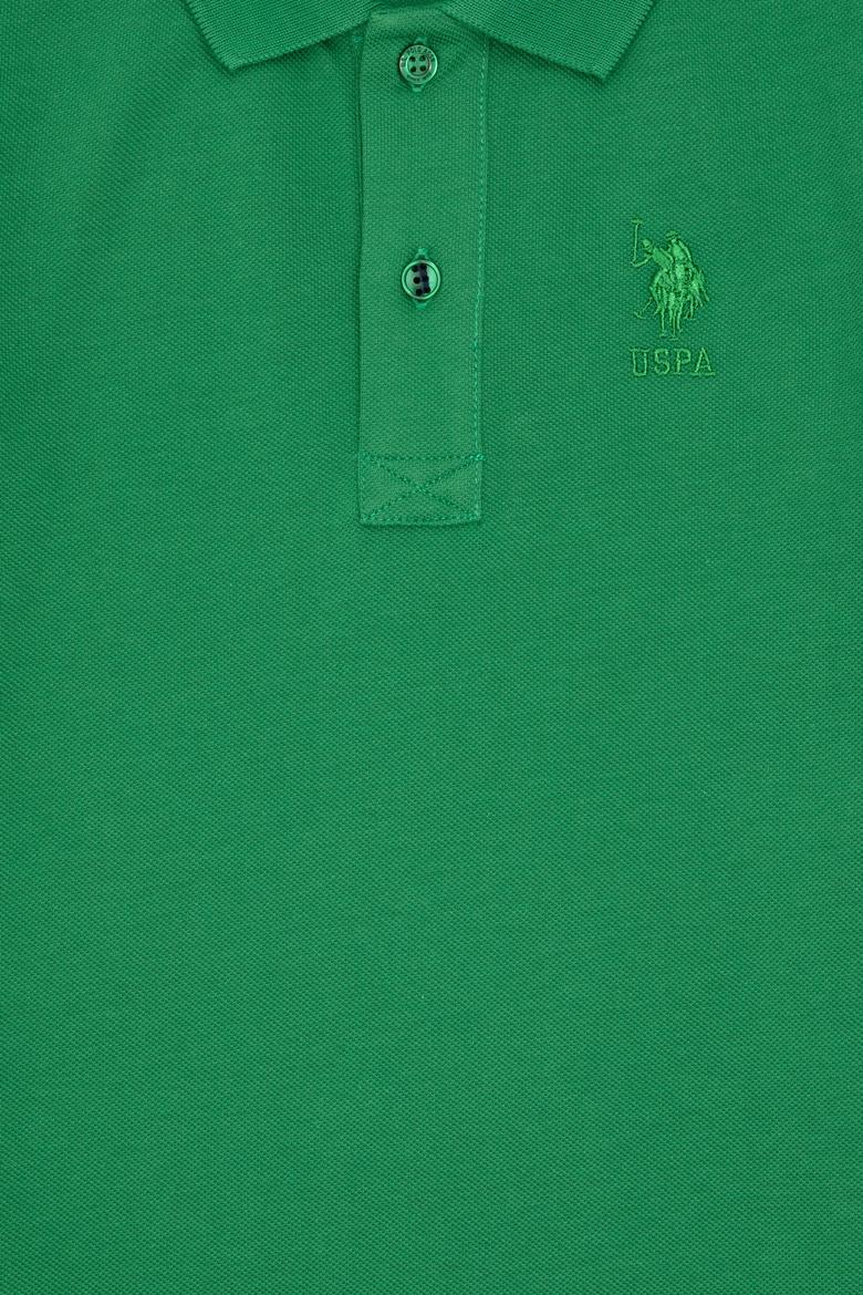 Erkek Çocuk Yeşil Basic Polo Yaka Tişört - 50279572199