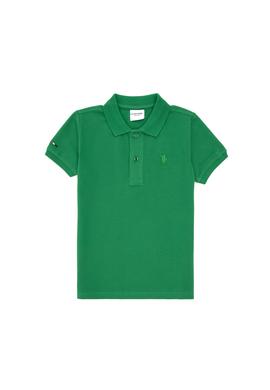 Erkek Çocuk Yeşil Basic Polo Yaka Tişört - 50279572199