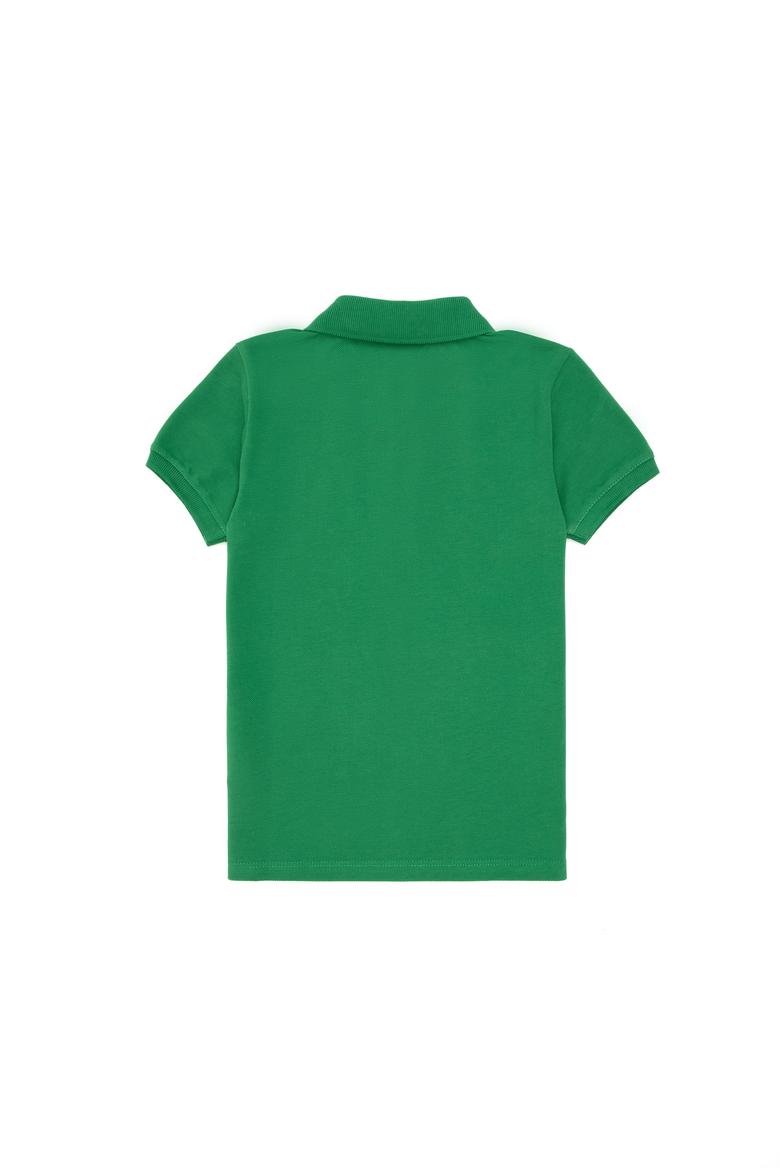 Erkek Çocuk Yeşil Basic Polo Yaka Tişört - 50279572199