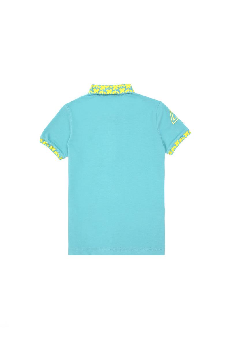 Kız Çocuk Mint Polo Yaka Basic Tişört - 50283284061