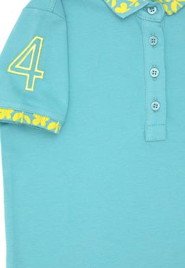 Kız Çocuk Mint Polo Yaka Basic Tişört - 50283284061