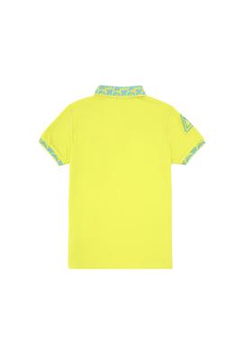 Kız Çocuk Fıstık Yeşili Polo Yaka Basic Tişört - 50283284083