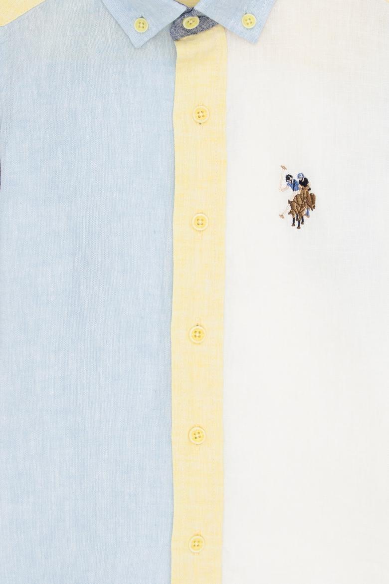 Erkek Çocuk Açık Mavi Uzun Kollu Gömlek - 50283887011