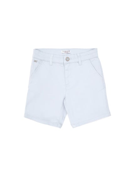 Erkek Çocuk Açık Mavi Dokuma Şort