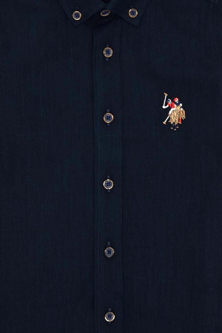 Erkek Çocuk Lacivert Kısa Kollu Gömlek - 50284019052