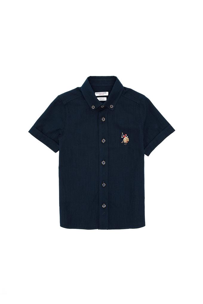 Erkek Çocuk Lacivert Kısa Kollu Gömlek
