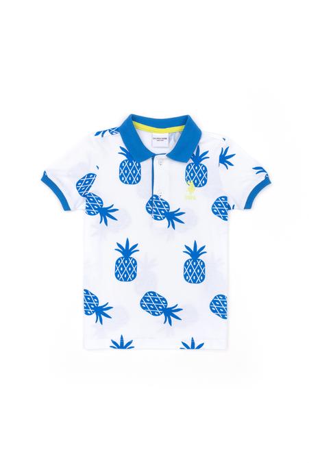 Erkek Çocuk Saks Polo Yaka Tişört