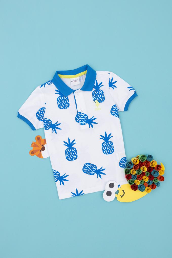 Erkek Çocuk Saks Polo Yaka Tişört