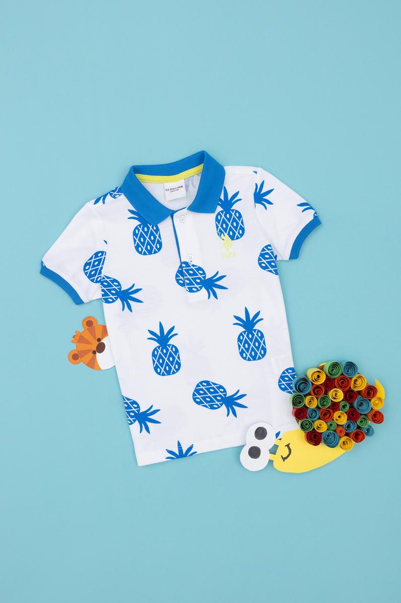 Erkek Çocuk Saks Polo Yaka Tişört