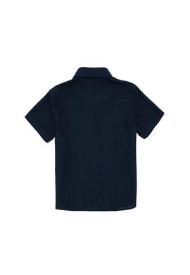 Erkek Çocuk Lacivert Kısa Kollu Gömlek - 50284019052