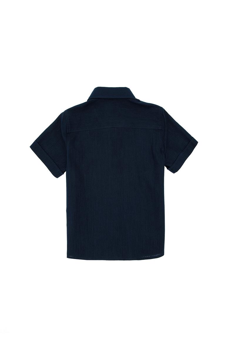 Erkek Çocuk Lacivert Kısa Kollu Gömlek - 50284019052