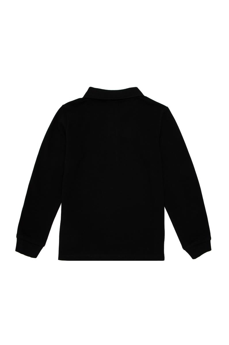 Erkek Çocuk Siyah Basic Sweatshirt