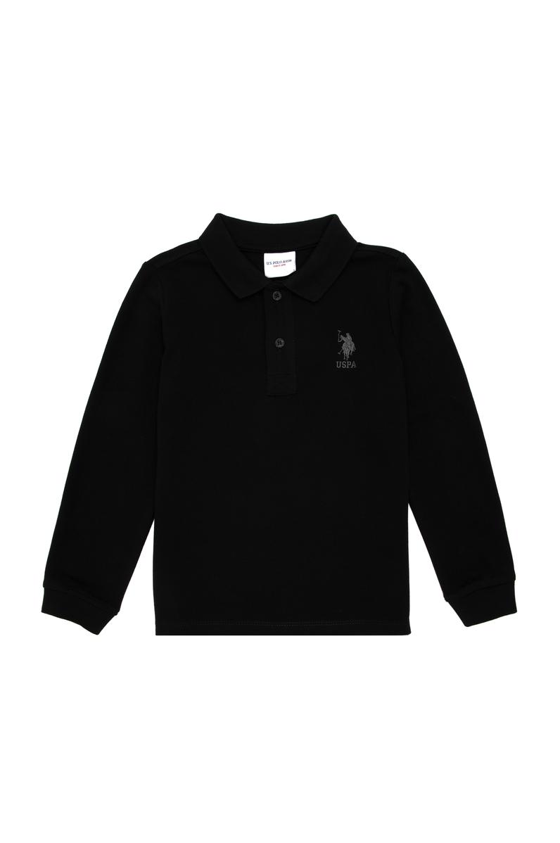 Erkek Çocuk Siyah Basic Sweatshirt