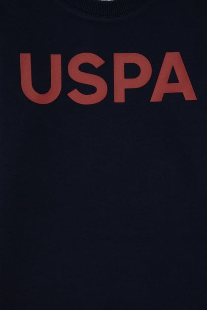 Erkek Çocuk Lacivert Basic Bisiklet Yaka Sweatshirt
