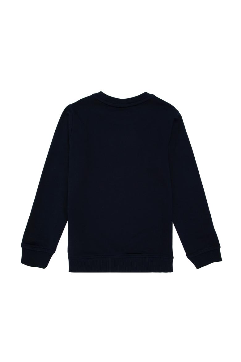 Erkek Çocuk Lacivert Basic Bisiklet Yaka Sweatshirt - 50289143019