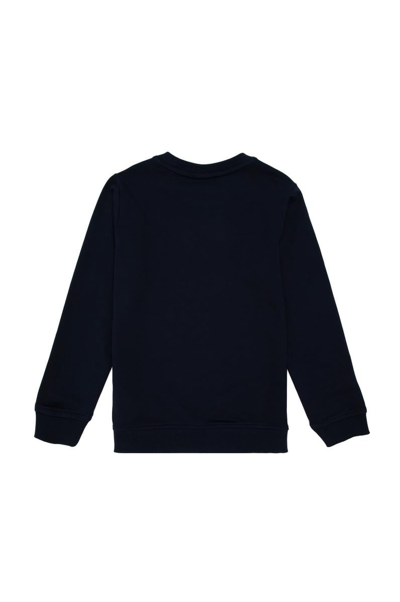 Erkek Çocuk Lacivert Basic Bisiklet Yaka Sweatshirt
